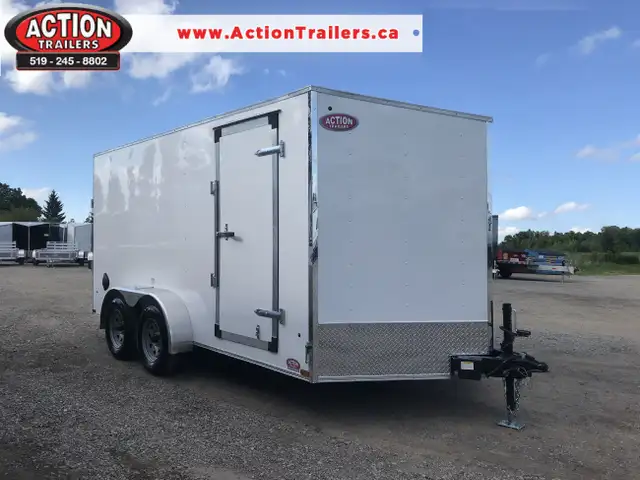  ACTION ECONO SERIES – 7 X 14 TANDEM AXLE CARGO TRAILER  in Cargo & Utility Trailers in London - Image 2