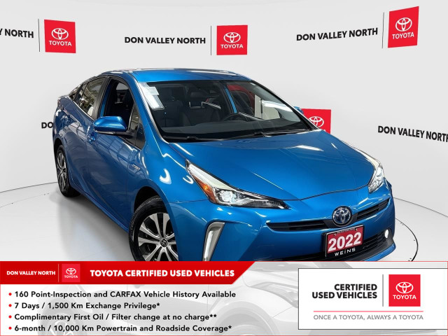 2022 Toyota Prius Technology TECH PKG | CERTIFIED | ACCIDENT... in Cars & Trucks in City of Toronto