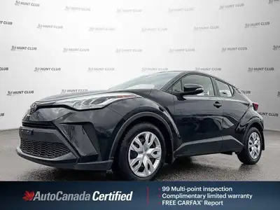 This 2022 Toyota C-HR, sleek and stylish in black, offers a practical blend of city-slick driving an...