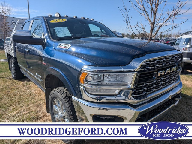 2022 RAM 3500 Limited 6.7L, NAVIGATION, FLAT DECK, LEATHER HE... in Cars & Trucks in Calgary