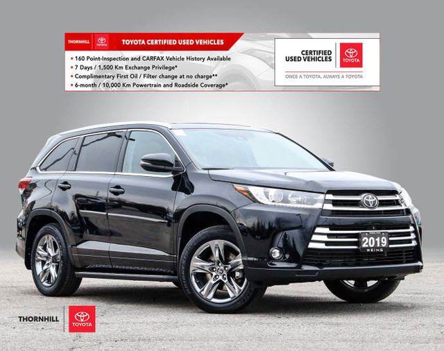 2019 Toyota Highlander Limited JBL AUDIO | 2 SET OF TIRES & R... in Cars & Trucks in City of Toronto