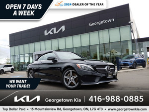2017 Mercedes-Benz C300 4MATIC 2.0L AWD | CONVERTIBLE | NAV | HT