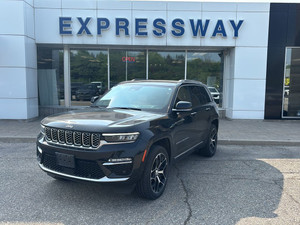 2022 Jeep Grand Cherokee Summit Reserve LOADED! LEATHER, SUNROOF, PLUGIN-HYBRID, 21 RIMS, HEADS UP DISPLAY!