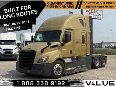 2021 FREIGHTLINER CASCADIA Sleeper * Kms : 716,836 * Engine Make : Detroit * Engine Model : DD15 * T...