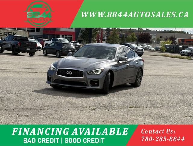 2017 Infiniti Q50 Red Sport 400 REBUILT STATUS, RED SPORT, AWD,  in Cars & Trucks in Calgary - Image 3