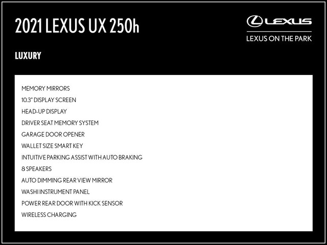  2021 Lexus UX 250H Luxury Pkg|Safety Certified|Welcome Trades| in Cars & Trucks in City of Toronto - Image 2