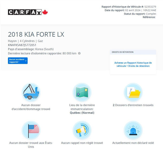 2018 Kia Forte5 LX+ | CAMÉRA | BLUETOOTH | CARPLAY | ++++ LX+ |  in Cars & Trucks in Laval / North Shore - Image 2