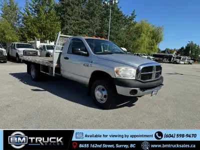 2008 Dodge Ram 3500 - 6.7L Cummins Turbo Diesel - Auto - 1 Ton - Crew Cab - Flat Deck - Dually - 2 W...