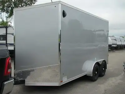 WELL BUILT TRAILER IN STOCK-2025 US CARGOULAFT714TA2- SLANT V-NOSE PROVIDES A 14' BOX+30''V, 7' WIDE...