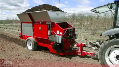 Millcreek Row Mulchers are perfect for applying wood chips, mulch and compost materials on Berry Far...