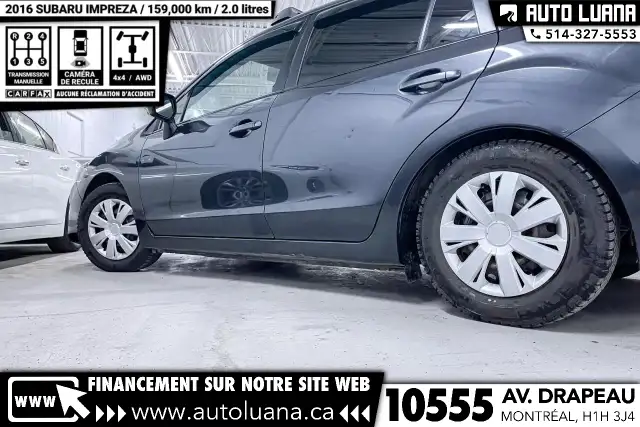 2016 SUBARU Impreza 2.0i MANUEL/CAMERA/CRUISE CONTROL/BLUETOOTH in Cars & Trucks in City of Montréal - Image 14