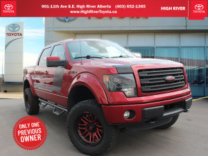2014 Ford F 150 LARIAT FX4, AFTERMARKET WHEELS, LIFTED