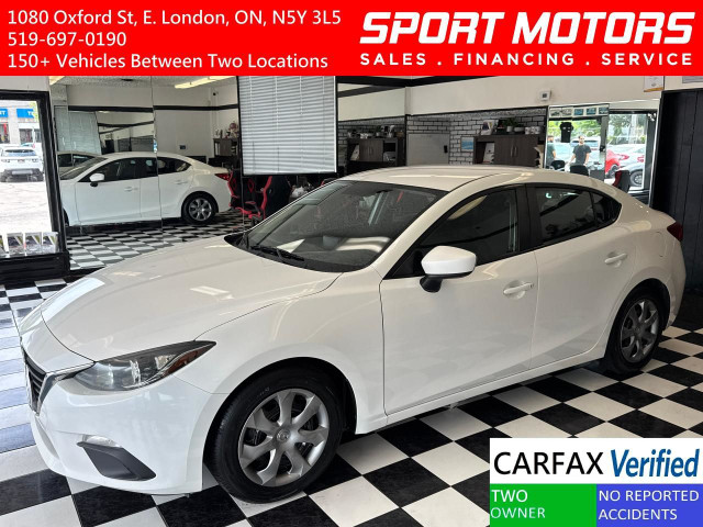2016 Mazda MAZDA3 GX+New Tires+Brakes+Camera+A/C+CLEAN CARFAX in Cars & Trucks in London