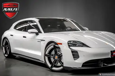 2024 Porsche Taycan GTS Sport TurismoStandard White on Graphite Blue Race-Tex FACTORY OPTION LISTING...