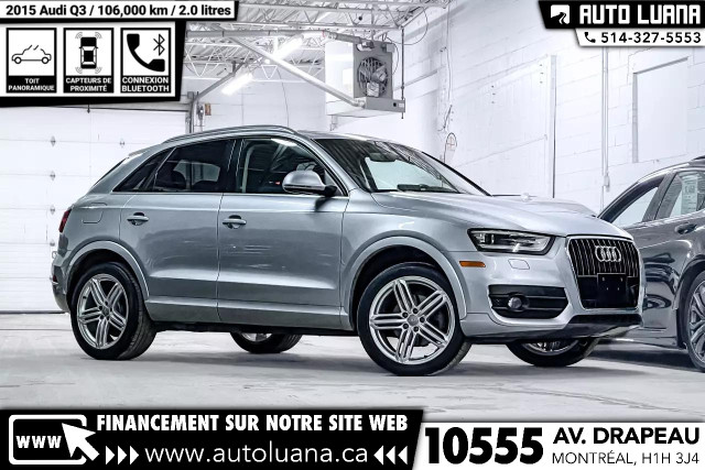 2015 AUDI Q3 Premium Plus TOIT PANO/SENSOR/BLUETOOTH/106,000km in Cars & Trucks in City of Montréal