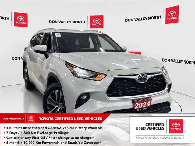 2024 Toyota Highlander Hybrid XLE CERTIFIED | CARPLAY | TPMS in Cars & Trucks in City of Toronto