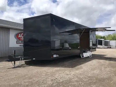 IRON SERIES 8.5' X 24' CARGO/ AUTO HAULER TRAILER WITH 10,000LB GVWR, RAMP DOOR AND SPOILER! The Iro...
