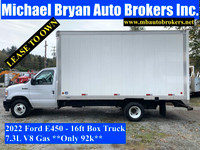 2022 FORD E450 - 16FT BOX TRUCK W/ TAILGATE *BLOW-OUT PRICE*