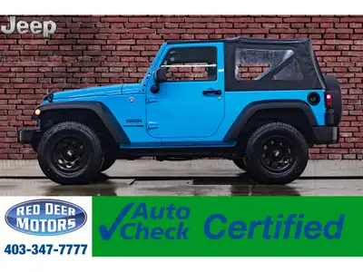 **ACCIDENT FREE - MECHANICALLY CERTIFIED** 84,528 KM This 2018 Jeep Wrangler JK 4x4 Sport is powered...