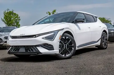 Feel the electric excitement with this 2025 Kia EV6 GT, wrapped in a sleek White exterior that's rea...