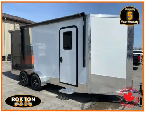 2025  7x 16 Extra Height tow tek cargo trailer, awning much 5 yr in Cargo & Utility Trailers in Mississauga / Peel Region - Image 3