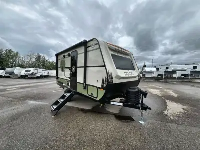 Forest River No Boundaries 18 Series travel trailer NB18.0 highlights: Queen Bed Full Bath Outside K...