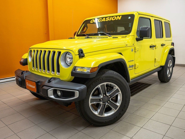 Jeep Wrangler SAHARA 4X4 *NAV* CARPLAY GR TECH BLUETOOTH ALPINE  in Cars & Trucks in Laurentides