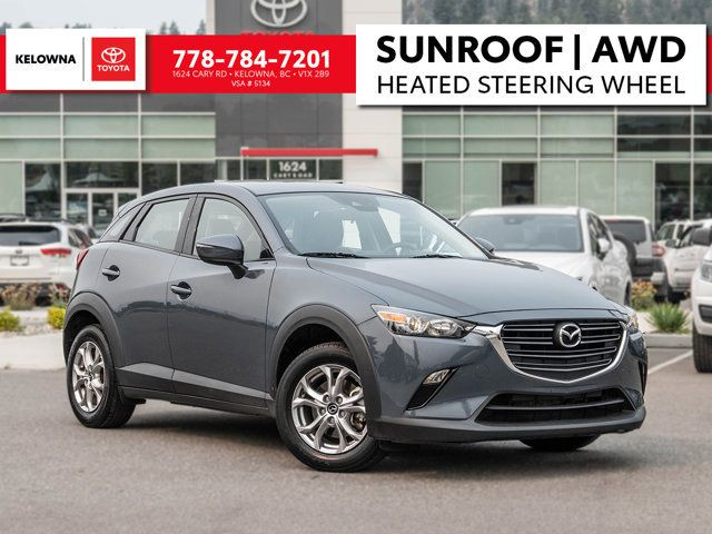 2021 Mazda CX-3 GS | AWD | SUNROOF | BSM | HEATED STEERING WHEEL in Cars & Trucks in Kelowna