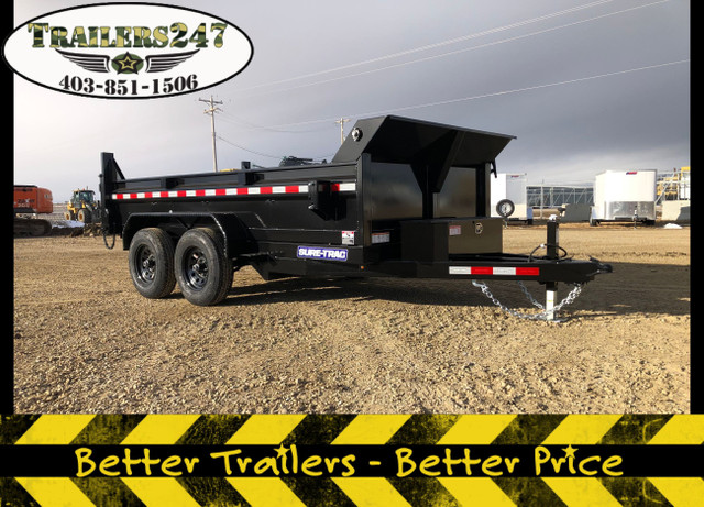 New 6x12' Low Pro Dump Trailer w/5200# Axles, Tarp Kit +more in Cargo & Utility Trailers in Calgary