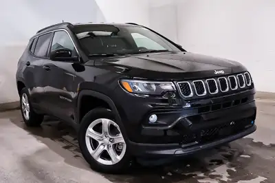 2023 JEEP COMPASS NORTH* 4X4* ROUES DE 17 POUCES* LONGERONS DE TOIT* HAYON MAINS-LIBRES* DEMARREUR A...