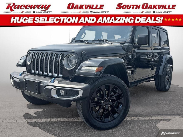 2023 Jeep Wrangler SAHARA 4XE | SKY TOP | LEATHER | HEATED SEATS in Cars & Trucks in Mississauga / Peel Region