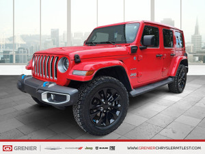 2023 Jeep Wrangler UNLIMITED SAHARA + TOIT SKY ONE TOUCH + HYBRIDE