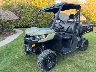 Can am defender hd 500 1800km 4x4 3 seater Dump box trailer hitch