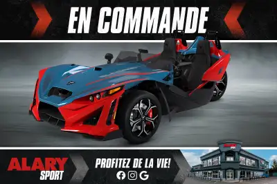 Ce POLARIS SLINGSHOT R AUTODRIVE 2025 est disponible DÈS MAINTENANT! Contactez-nous au 450-420-2707....