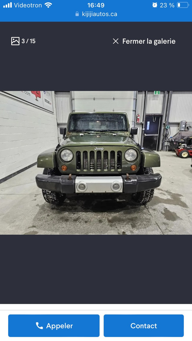 2008 Jeep Wrangler Unlimited Sahara in Cars & Trucks in Laval / North Shore