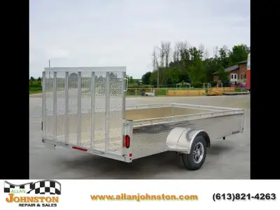 5X12B Single axle aluminum trailer bifold *Trailer is expected to be delivered early June 2024. Phot...