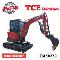 New TCE Machinery TME0270 Mini Excavator 2.7ton Kubota Engine