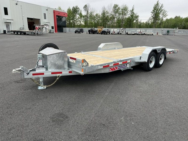 2025 N&N-0059 GL518G16K Split tilt deck 5+18 FT  8K axles galvan in Cargo & Utility Trailers in St. Albert - Image 2