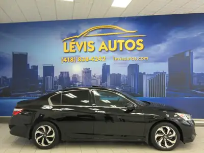 HONDA ACCORD 2017 EX-L V6 3.5L AUTOMATIQUE TOUT ÉQUIPÉ / SIÈGES CHAUFFANT EN CUIR NOIR AVANT ET ARRI...
