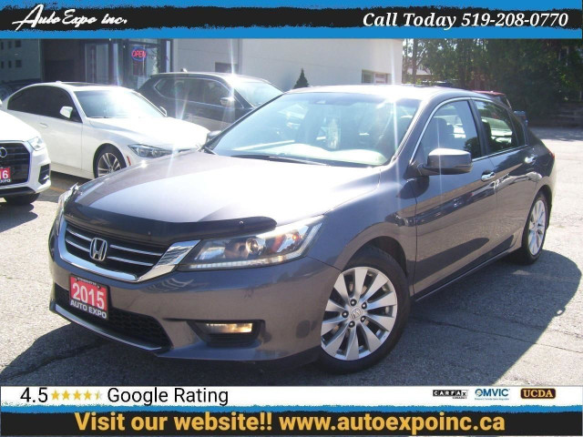  2015 Honda Accord EX-L,Certified,Leather,BLuetooth,Sunroof,Allo in Cars & Trucks in Kitchener / Waterloo