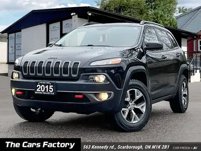 2016 Jeep Cherokee Trailhawk 4WD – Black on Black Beauty! Get ready to tackle any adventure with thi...