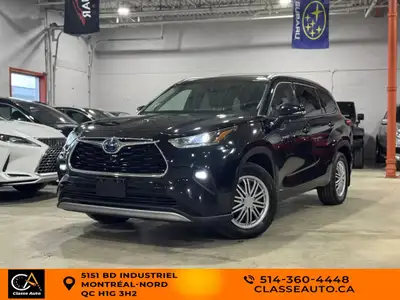 2021 Toyota Highlander Hybrid Platinum/AWD/AC/GPS/CAMERA/BT/TOIT PANO/CUIR/CRUISE/APPLE CARPLAY/GR E...
