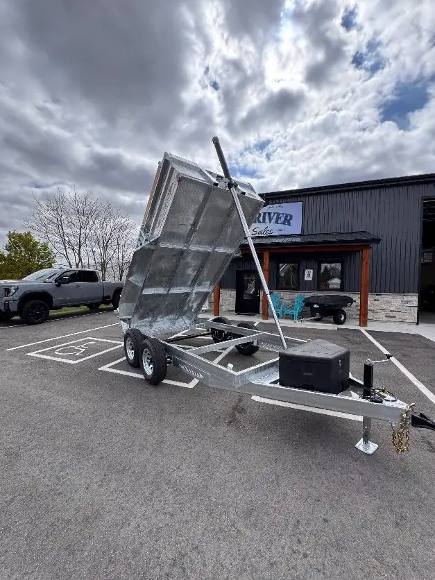 Galvanized 6x12 5TON Dump Trailer With Ramps in Cargo & Utility Trailers in Brantford - Image 8