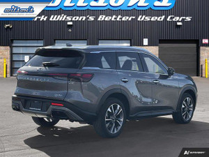2023 Infiniti QX60 LUXE  AWD, Leather, Nav, Panoramic Sunroof, 360 Camera, CarPlay + Android, Heated Seats & more!!