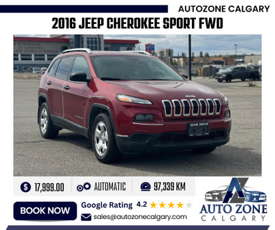 2016 Jeep Cherokee Sport FWD | $217.00/bi-weekly