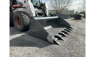 Proprietary full dimple wear plate included! ¼" wrap, side cutters, quick attach welded to plate the...