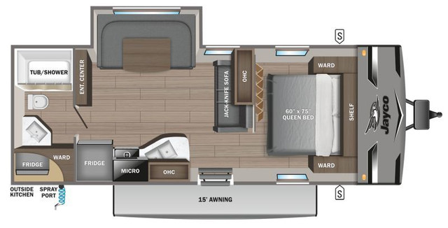 2023 JAYCO JAY FLIGHT 247RBS in Travel Trailers & Campers in Hamilton - Image 2