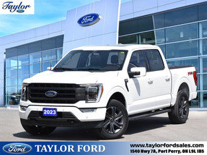 2023 Ford F 150 Lariat Bright White and a Moonroof to let the Sun in!