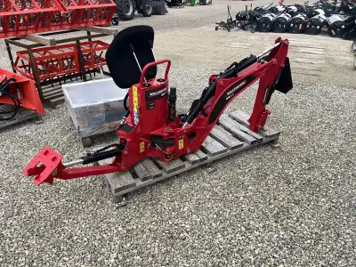 Walllenstein GE605 backhoe DEMO 6' 4" dig depth seat included subframe and bucket are available $500...