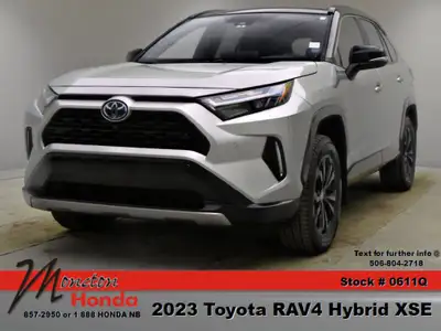 Recent Arrival! Odometer is 3307 kilometers below market average! 2023 Toyota RAV4 Hybrid XSE Silver...